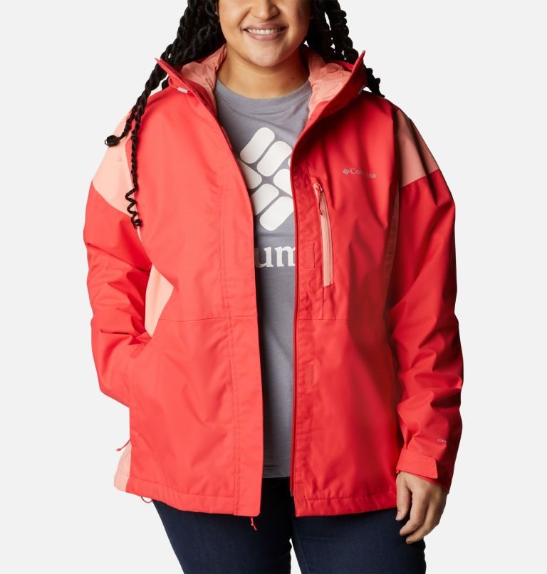 Columbia Hikebound Jakke Dame Rød | Plus Size 15846J